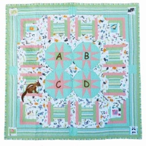 Chipmunk baby quilt