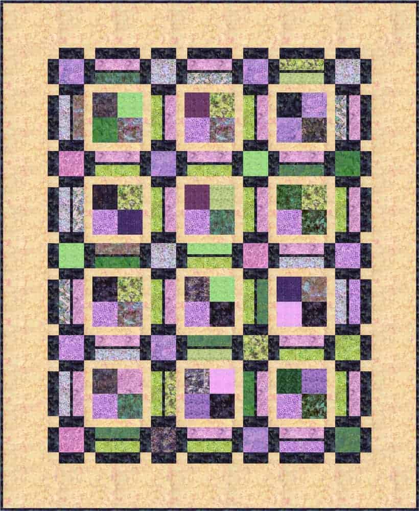 Piccadilly Quilt Pattern for Beginners is Super Fast and Super Fun