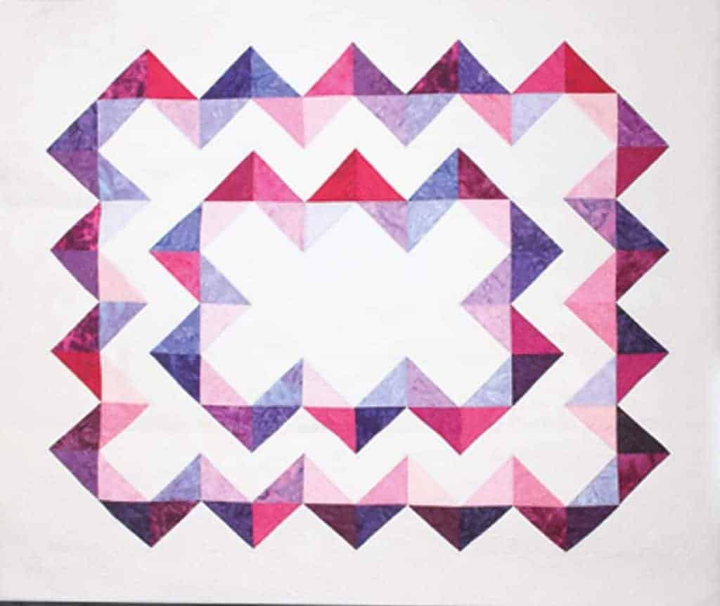 Zig-zag-zoom quilt