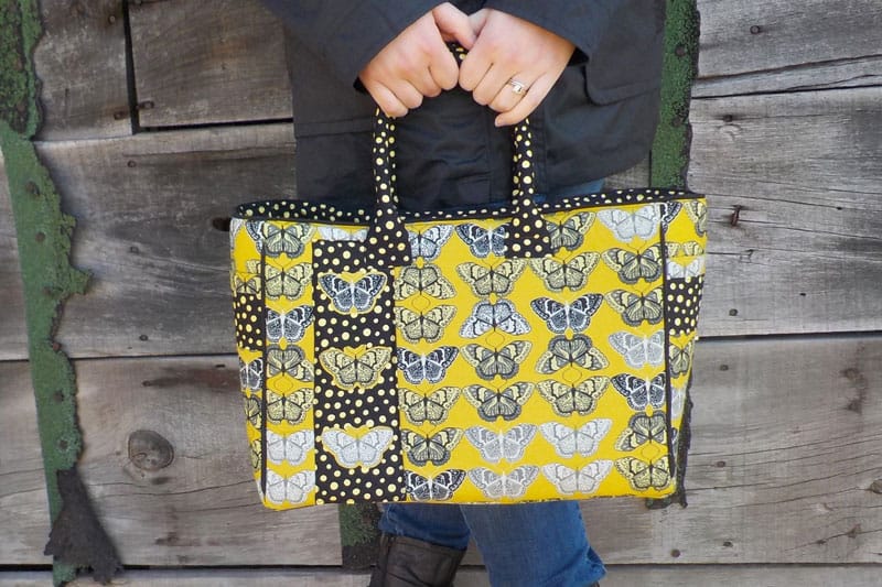 Bag with a corded handle