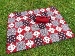 quilted picnic rug