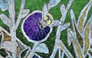 Al Cote layered rug making concept similar to South American Mola work