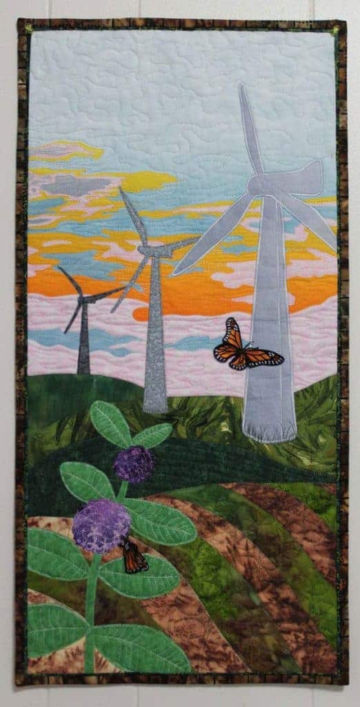 Farming in a New Age, art quilt by Carol Johnson