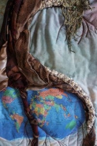 Art Quilt By Rebecca Turner: Save the Earth