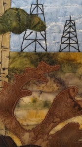 Art Quilt By Nancy Trowbridge: Declining Currency