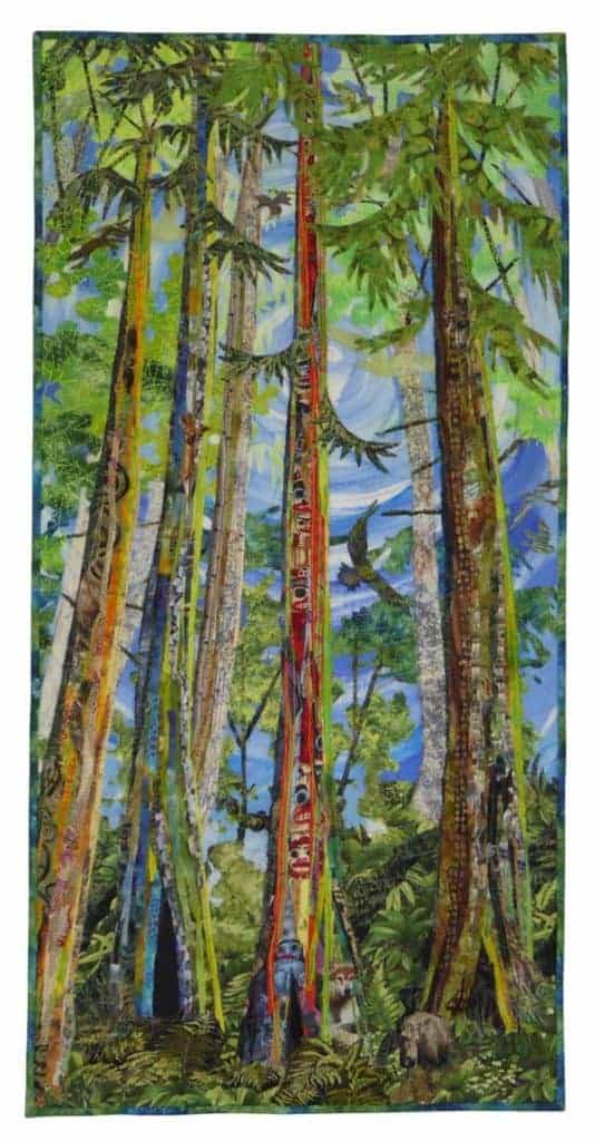 The Cooling Canopy, art quilt by Susan Teece