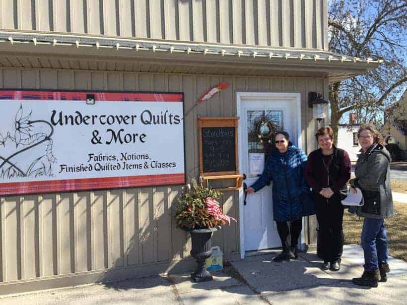 Exterior of Undercover Quilts & More shop