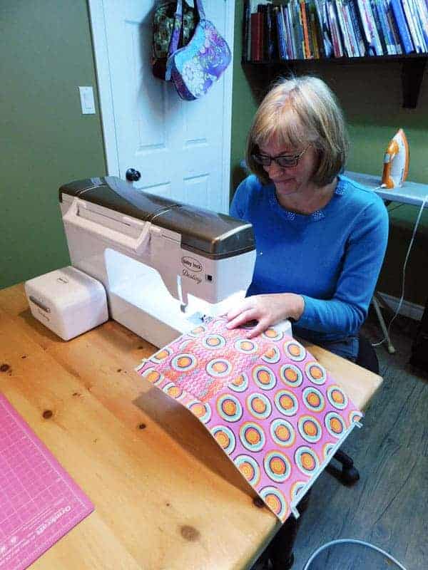 Brenda Miller sewing