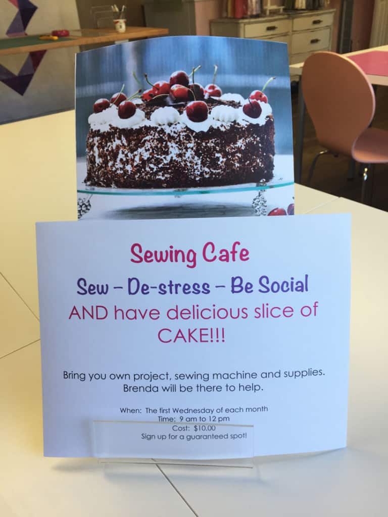 Sewing Cafe poster