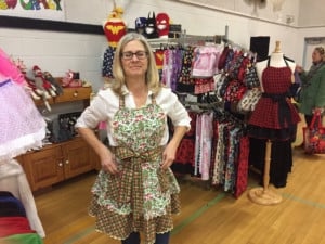 Fiona, all decked out for Yuletide