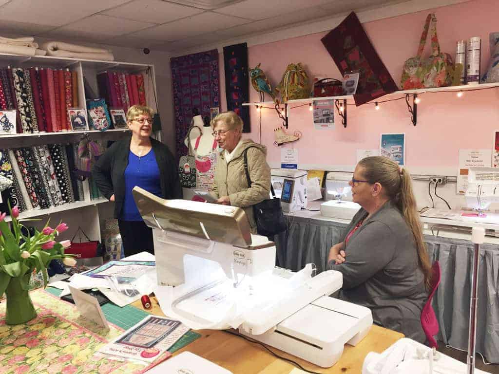 Joyce, Ina, and Kelley at ABQ Sewing Studio