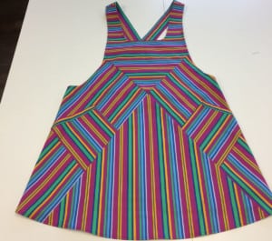 Striped apron