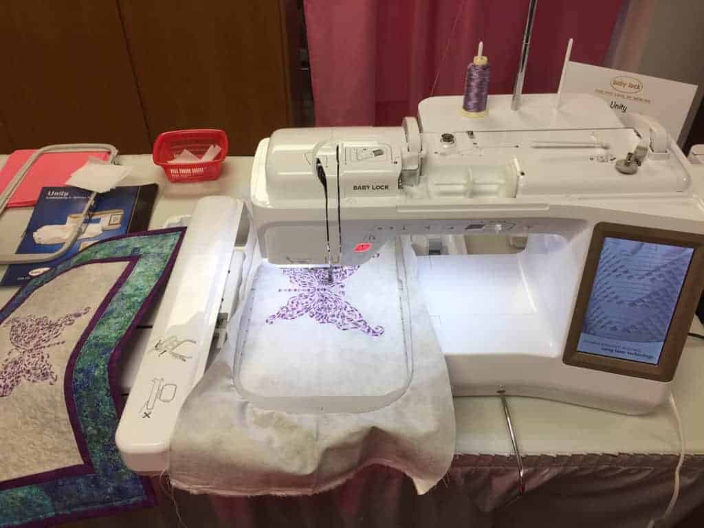 Unity sewing machine embroidery