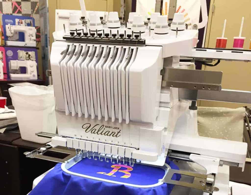 Valiant embroidery machine