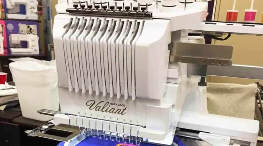 Valiant embroidery machine