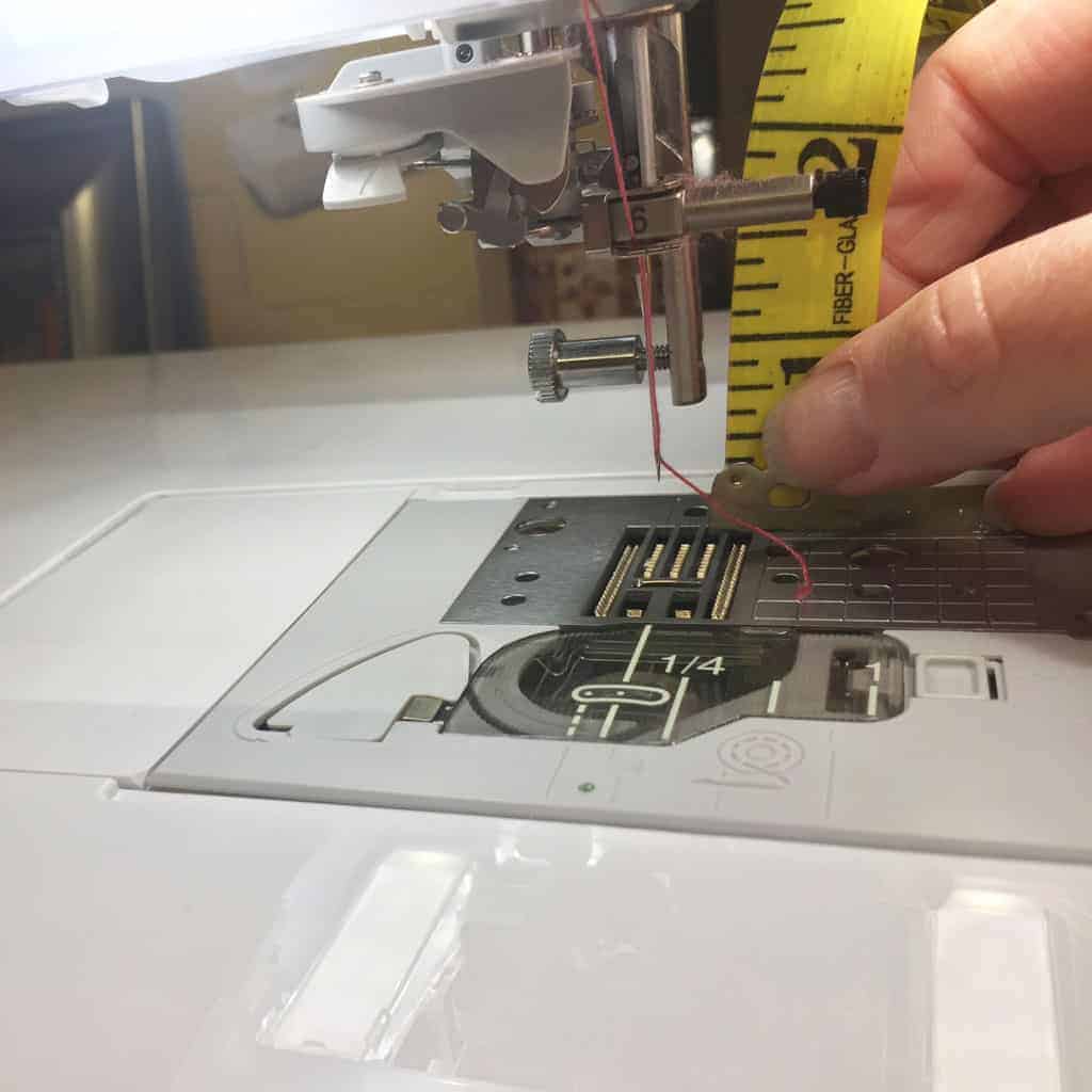 Sewing machine with high shank.
