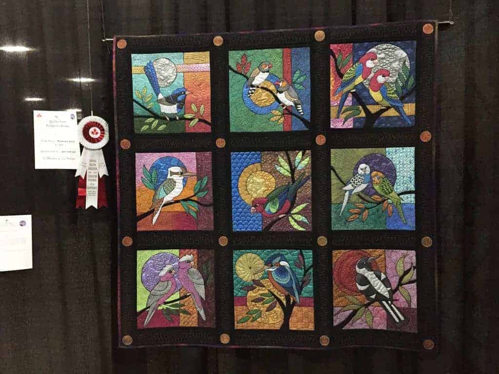 Exotic Feathered Friends quilt