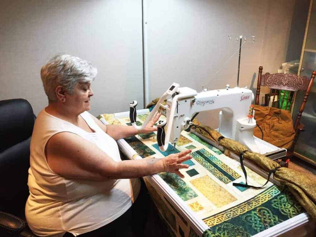 Sue sewing