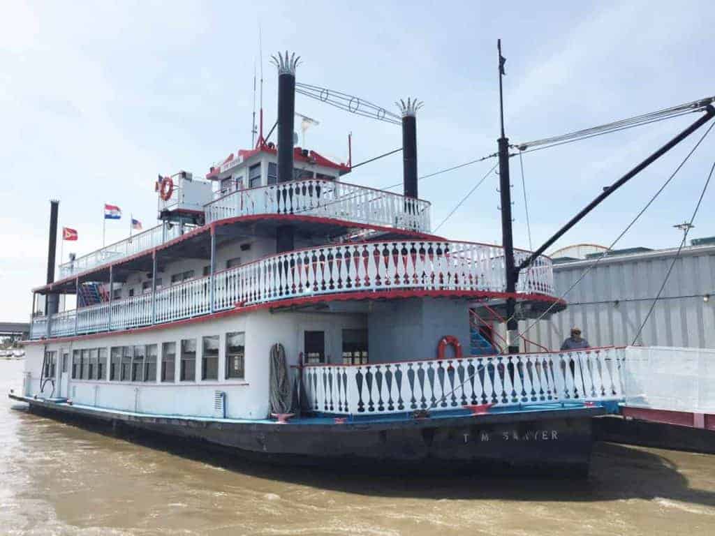 The Tom Sawyer riverboat