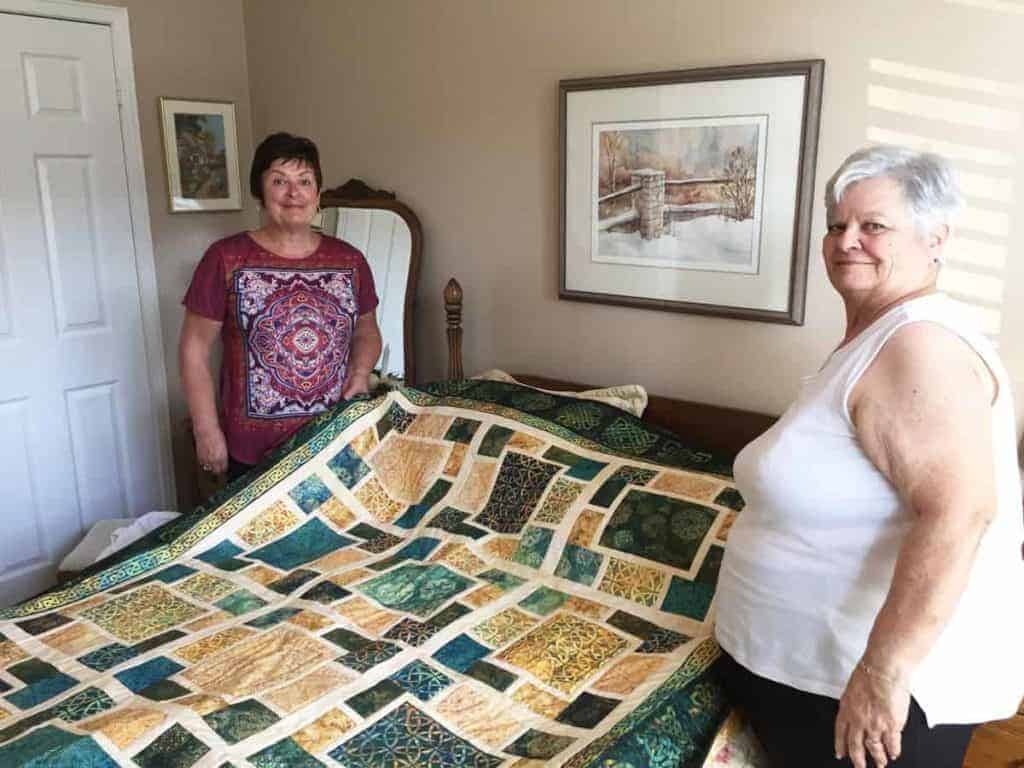 Quilt on a bed