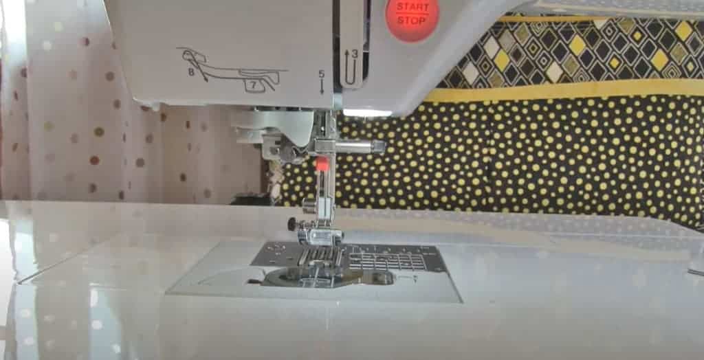 Twin needles on a sewing machine