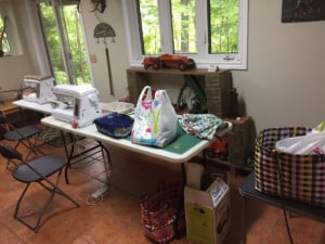 Vacation sewing room