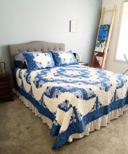 Quilt on a bed