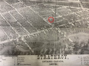 1878 map Strathroy, Ontario