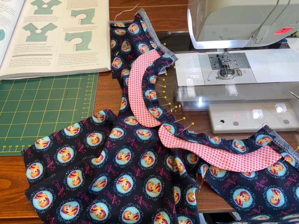 Sewing girl's dress