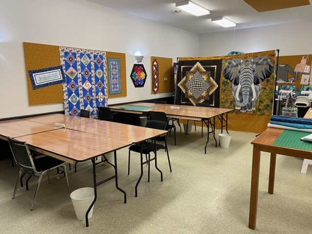 Classroom space at ABQ Sewing Studio