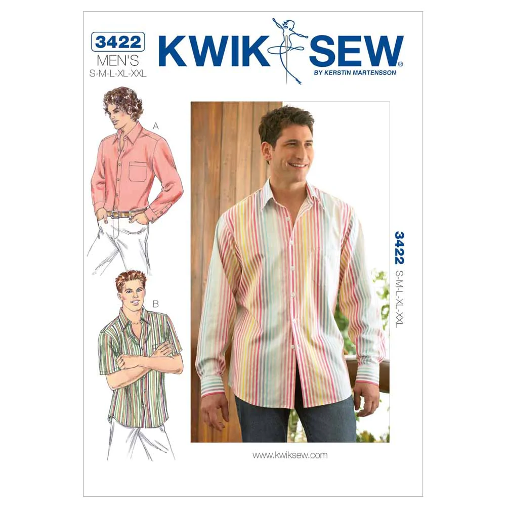Adapting a pattern using Kwik Sew men's shirt pattern