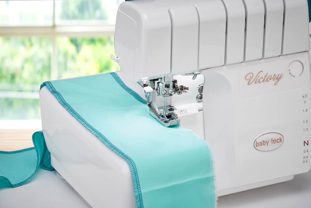 A serger like this helps achieve professional looking seam finishes in sewing