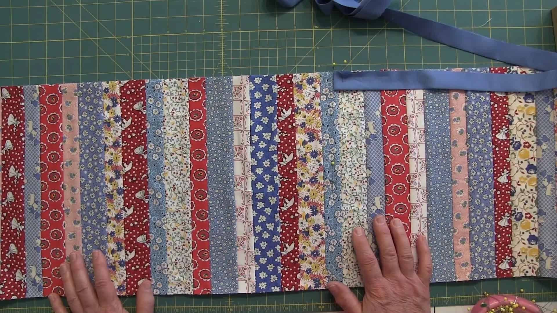 Attaching the binding to the quilt