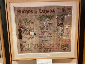 A tapestry by Canadian Quakers, housed at The Quaker Textile Museum.