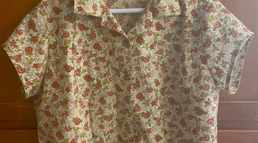 A DIY print blouse for Spring.
