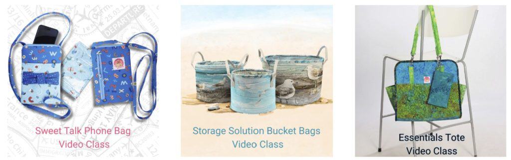 Sweet Talk Phone Bag, Storage Solutions Bucket Bags , Essentials Tote video classes.