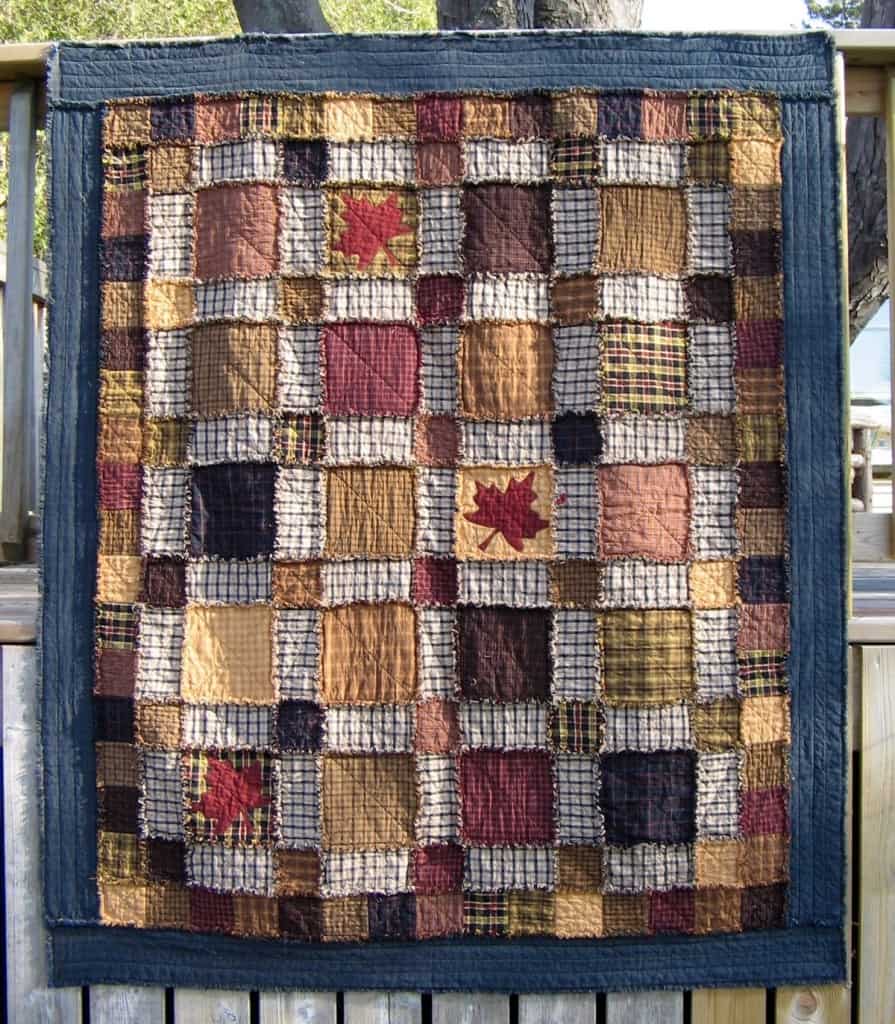 Maple Leaf Rag Reversible Quilt pattern.