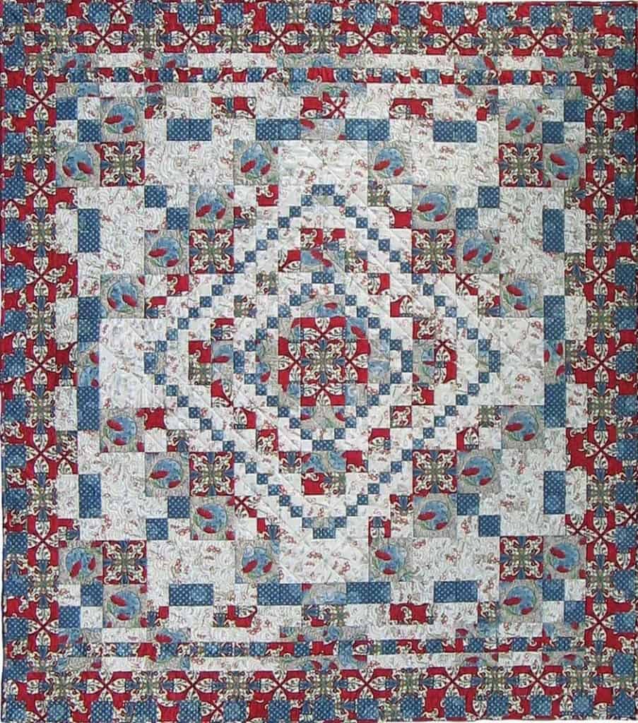Round Trip large print quilt made from Round Trip pattern.