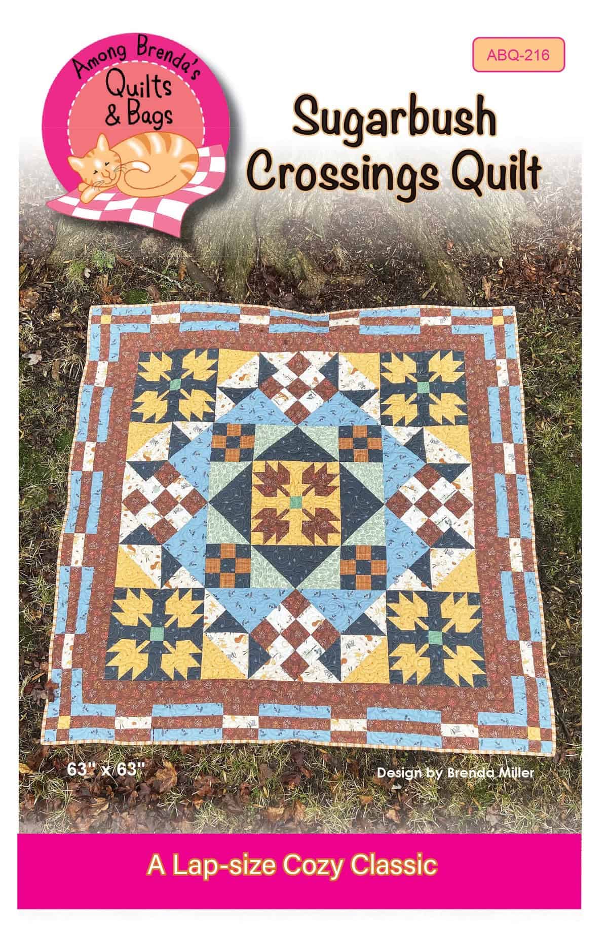 Sugarbush Crossings maple themed lap quilt.