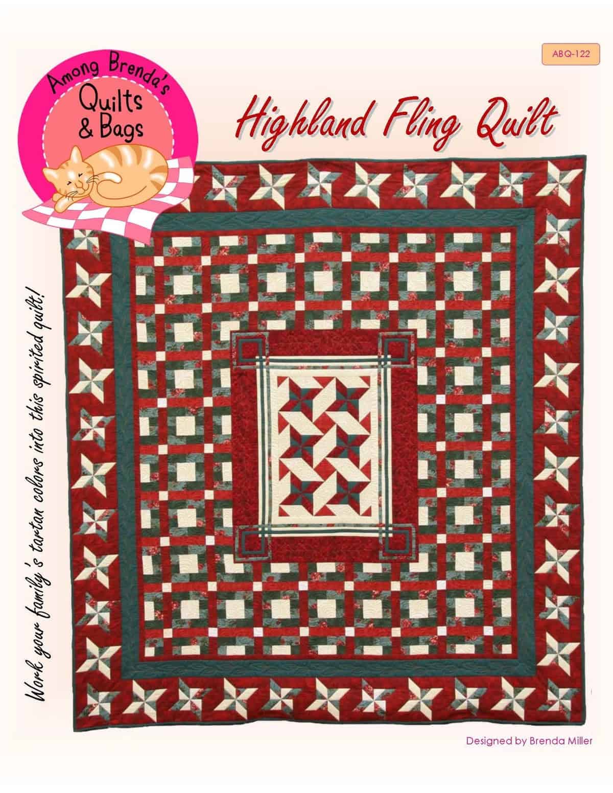 Highland Fling Celtic Applique quilt pattern.