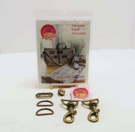 Urban Computer Satchel hardware kit brass