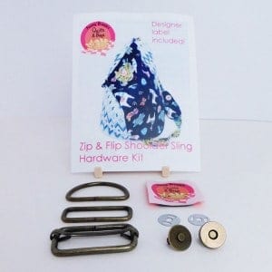 Zip & Flip hardware kit - brass