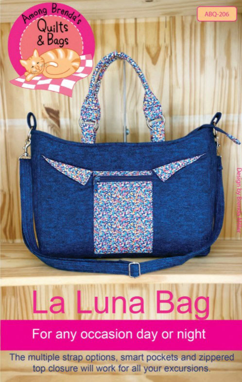 La Luna Handbag Pattern With Removable Shoulder Strap