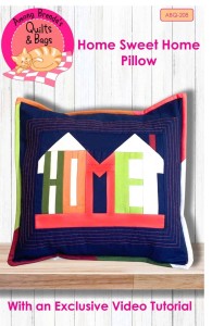 Pattern cover for the Home Sweet Home Pillow.