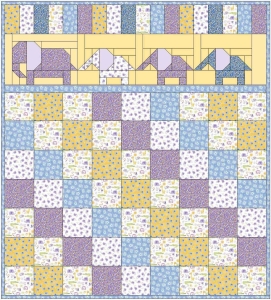 Pattern for handmade baby quilt projects.