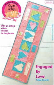 Engaged By Love Paper Pieced Table Runner pattern cover.