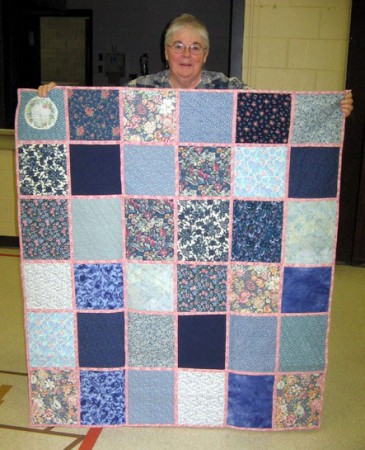 Joanne H - Bowing the Strings Quilt back